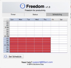 Freedom app screenshot 2