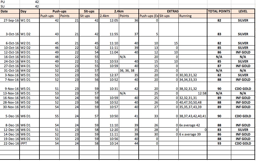 Ns Ippt Chart